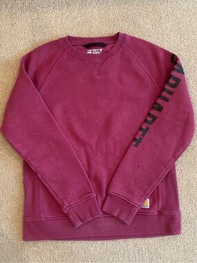 Carhartt Midweight Sweatshirt Crewneck Womens Size Medium Pink 104410 R60